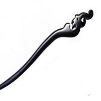 手工乌木古典簪 黑檀木簪子 汉服配饰钗复古盘头饰