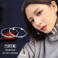 耳圈女时尚韩国气质简约大气欧美圆形耳饰学生圈圈红耳环