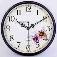 铂晨欧式静音挂钟客厅卧室办公时钟简约时尚挂表现代创意石英钟表