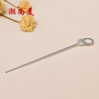 潮尚美纯银坠扣玉扣子配件项链扣头平安扣夹扣手链连接扣龙虾扣