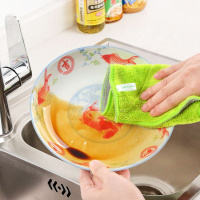 10条擦桌子抹布吸不毛加厚擦地板家具厨房清洁布不沾油洗碗布