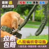 大型犬狗链子大狗牵引绳带狗绳狗项圈阿拉斯加德牧金毛狗狗牵引绳