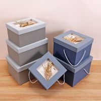 大号正方形礼品盒精美生日盒情人节礼盒复古简约创意装盒子