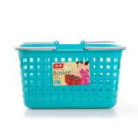 仙庭超市购物篮 手提篮子 塑料篮 收纳筐 购物框啤酒篮