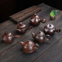 柴烧煮茶壶茶杯整套功夫茶具套装家用泡茶壶陶瓷茶杯子景德镇