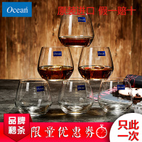 [泰国进口]Ocean鸥欣进口无铅玻璃杯家用威士忌杯啤酒杯酒吧KTV洋酒杯6只装