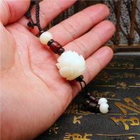 【菩提根钥匙扣】手工刻菩提根莲花钥匙扣挂件汽车钥匙扣挂饰