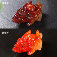 茶宠摆件变色貔貅茶具配件茶道精品茶宠变色摆件金蟾桌面小饰品