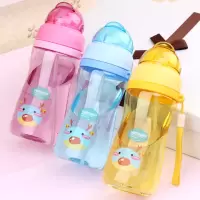 吸管杯儿童宝宝杯婴儿学饮杯子塑料杯学生背带壶瓶小孩杯子