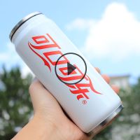 创意不锈钢百事可口可乐易拉罐保温杯成人学生supr吸管杯子刻字