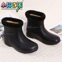加绒男女雪地靴保暖雨靴洗衣洗车厨房卫生防鞋厨房工作鞋