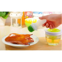 耐高温硅胶刷烧烤刷烘焙控油刷子烤肉自带盛油瓶油刷厨房油刷瓶
