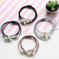 [疯抢20条装]韩国绑头绳气质珍珠扎头橡皮筋绳圈饰头饰