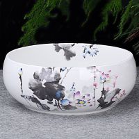 茶洗茶碗杯洗花盆笔洗大号功夫茶具配件风景小号陶瓷茶具套装