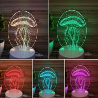 创意3d台灯小夜灯圣诞生日礼品立体卧室床头简约现代婴儿喂奶灯