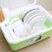 大号放碗架沥碗架碗柜厨房置物架餐碗筷滴带盖塑料装碗收纳箱