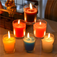 送玫瑰花瓣浪漫精油无烟室内生日表白求婚酒店香薰蜡烛玻璃杯香氛