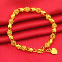 不色3D硬金越南沙金欧币24K镀金戒指手镯手链项链耳环耳钉