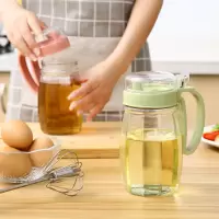 厨房大号玻璃油壶创意加盖防漏油壶控油瓶家用味瓶装酱油瓶醋壶