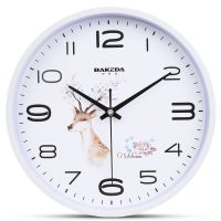 巴科达时尚简约挂钟表卧室客厅现代静音时钟挂表创意卡通石英钟表