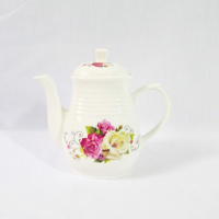 厨房料壶陶瓷防漏油壶餐桌酱料香油醋瓶450毫升有系绳防盖