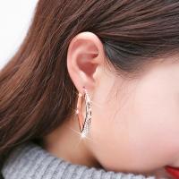 (买三送一)大圈圈耳环女气质韩国个性百搭巴洛克圆圈宫廷红耳坠纯银