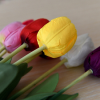 [10只装8色可选]郁金香仿真花假花家居客厅摆件设装饰花假花