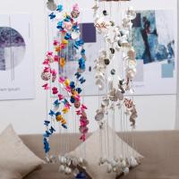 生日19支彩色贝壳风铃_彩色贝壳风铃地中海精美装饰批