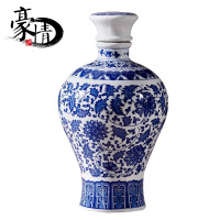 邮白酒瓶子空酒瓶陶瓷景德镇1斤2斤3斤5斤装家用酒壶密封酒坛子