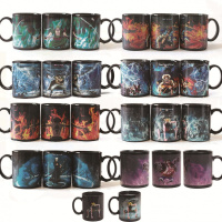 动漫火影忍者海贼王变色马克杯鼬鸣人罗路飞艾斯索隆白胡子变色杯