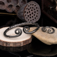 [免费刻字]紧箍咒手镯宝金箍棒手镯悟空男女情侣手环送戒指