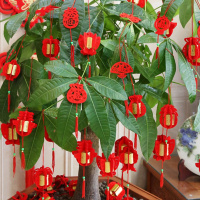 商场超市节日场景布置盆景小灯笼客厅卧室室内阳台挂件装饰品挂件
