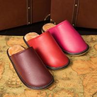 朵拉羊秋冬棉拖鞋男女家居家保暖厚底地板拖月子毛毛情侣皮拖鞋