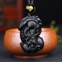 开光招财转运保平安貔貅坠男女款情侣项链学生韩版生日饰品