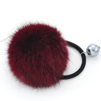 圈头花饰韩版简约时尚毛球小饰品扎头橡皮筋头绳丸子头绳