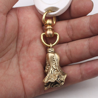 中国风纯铜12十二生肖钥匙扣配件白菜挂件铜饰品招财葫芦汽车