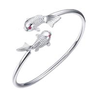 【送项链】双鱼手镯女原创鱼儿手镯开口鲤鱼手环简约饰品送女友