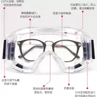 防护眼镜防风沙防尘防冲击风镜透明护目镜骑行劳动保护防护眼镜