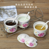 料罐三件套装料罐味盒料盒味罐瓶味盒组合盐罐鸡精罐
