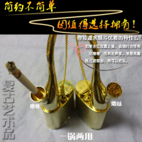 金泰铜复古老式纯铜烟袋烟壶烟筒烟斗旱烟袋过滤两用