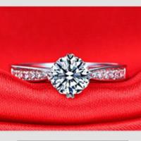 银戒指 女戒指 结婚开口设计潮男女婚礼韩版时尚