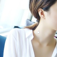 2018日韩新款气质百搭菱形猫眼石耳线耳环女时尚休闲流苏款耳饰品