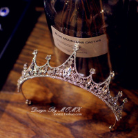 新娘皇冠头饰2018新款韩式大气欧美简约公主甜美结婚王冠婚纱饰品