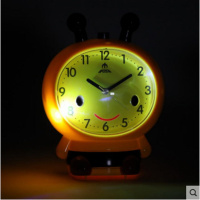 会说话超静音儿童卡通闹钟夜光灯双音床头贪睡闹钟儿童学生钟懒人