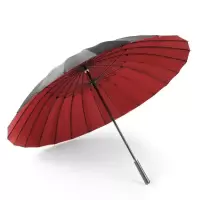 24骨双层雨伞长柄雨伞大号双人雨伞男女直杆伞晴雨两用伞商务创意