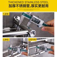 卫生间浴巾架不锈钢免打孔浴室毛巾架2层3层厕所洗手间置物架挂件