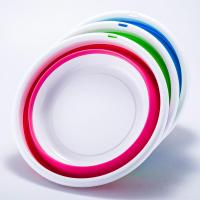 [折叠盆]创意可折叠便携式旅游脸盆户外折叠盆宝宝洗脚洗脸脸盆