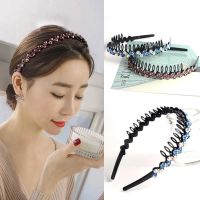 箍钻细边饰韩版简约带齿防滑窟淑女前压头箍成人卡子