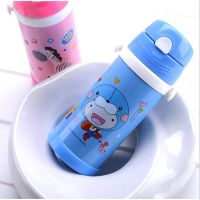 不锈钢儿童保温杯带吸管杯婴儿学饮杯吸管杯子宝宝喝杯带手柄