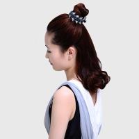 盘器丸子头钻头饰韩国夹成人百搭淑女清新盘顶夹头花饰